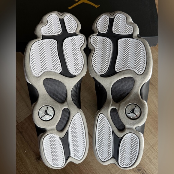 Jordan Men's Athletic Shoes Black with White Accents - Picture 5 of 6